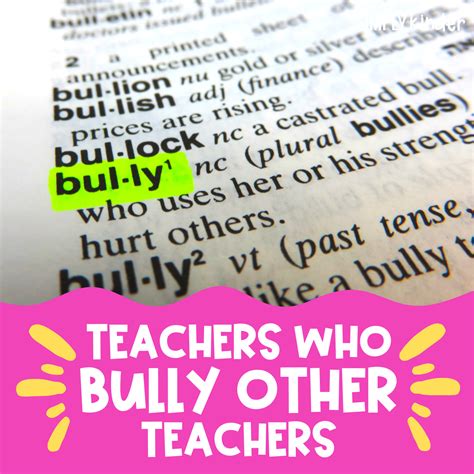 Teachers Who Bully Other Teachers - Simply Kinder