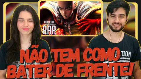 REACT Rap do Saitama One Punch Man Ameaça Nível Saitama Duelista