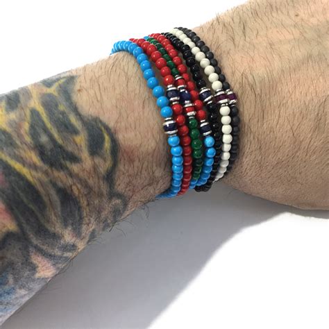 Glass Bead Bracelets For Men