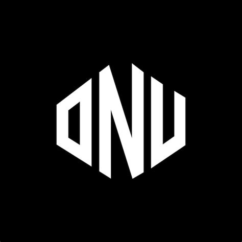 Premium Vector | Onu letter logo design with polygon shape onu polygon ...