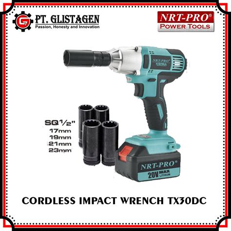 Jual Mesin Bor Baterai Cordless Impact Wrench Alat Buka Baut Nrt Pro Tx