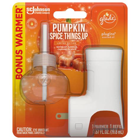 Glade Plugins Warmer Scented Oil Refill Pumpkin Spice Things Up