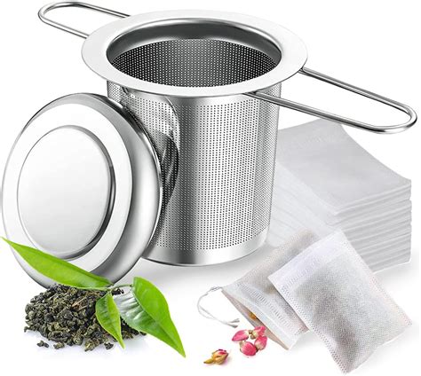 Infusore per Tisane Filtro per Tisane Sfuse Infusore Tè Acciaio Inox