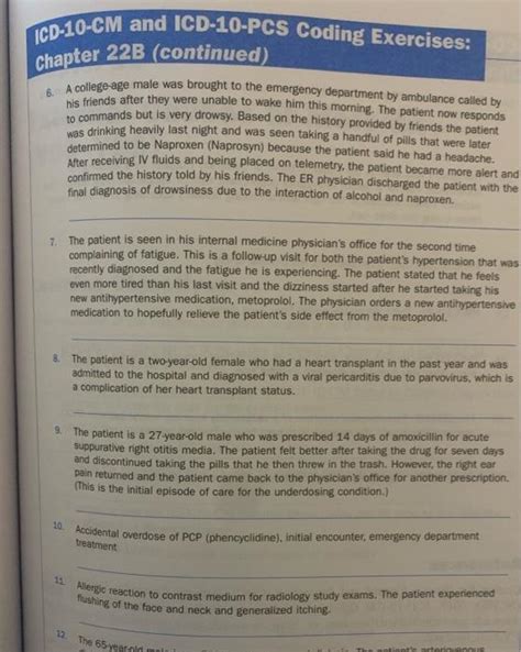 Solved Icd Cm And Icd Pcs Coding Exercises Chapter Chegg