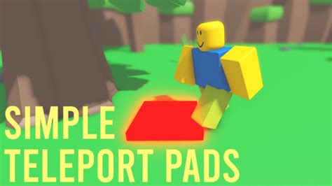 How To Make Teleport Pads In Roblox Studio Youtube