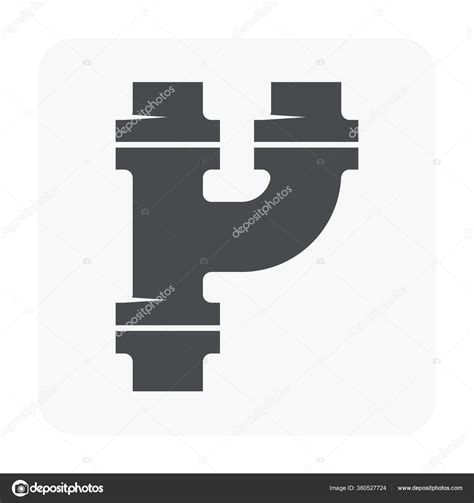 Steel Pipe Connector Icon Set Stock Vector By Roncivil