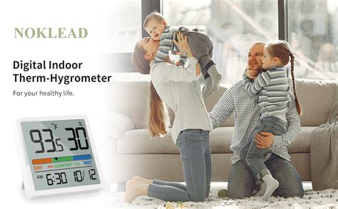 NOKLEAD Digital Hygrometer Indoor Thermometer Temperature And Humidity