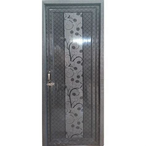 Glossy Grey Base Gloosy Upvc Bathroom Door Design Pattern Printed At