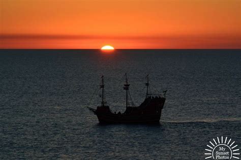 Pirate Ship Meets Sunset