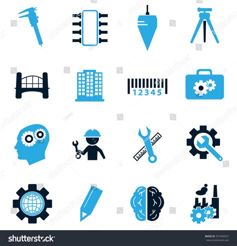 Engineering Symbol Web Icons Stock Vector (Royalty Free) 351964937 ...