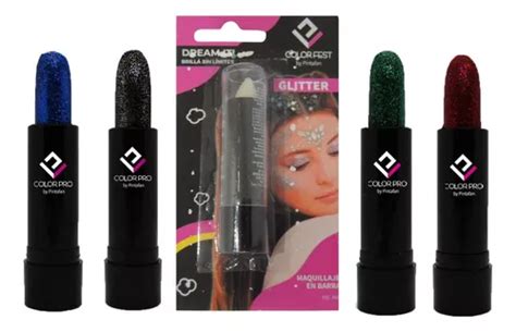 Maquillaje Artistico Barra Glitter Colores Pintafan Grs