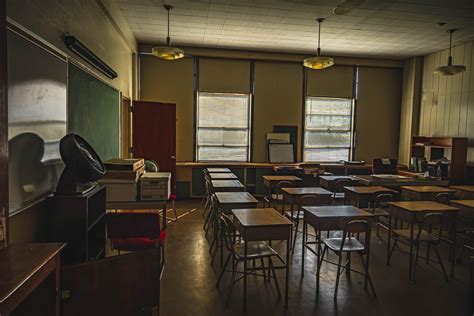 Abandoned School With Untouched Classroom I Got Permission By The Owner To Photograph This