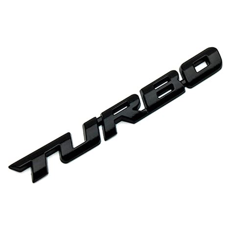 Huanledash Cool 3D Alloy Metal Letter Turbo Car Motorcycle Emblem Badge