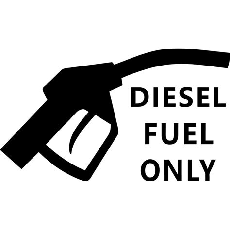 Diesel Fuel Only Decal