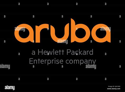 Aruba Networks, Logo, Black background Stock Photo - Alamy