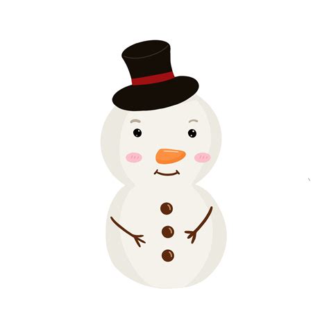 Cute Snowman Illustration 13391490 PNG