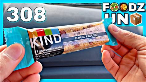 Kind Almond Coconut Bar Foodz Unbox 308 Youtube