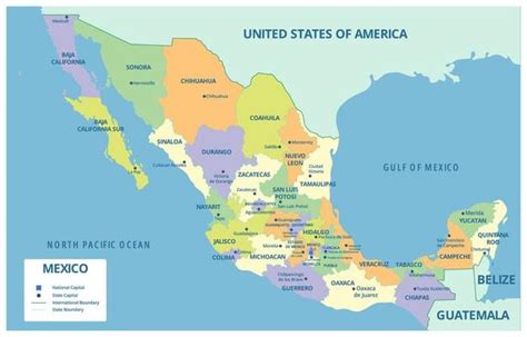 United States And Mexico Map Vector Art, Icons, and Graphics for Free ...