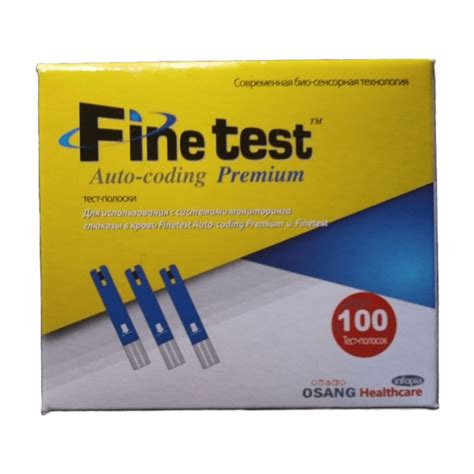 Тест-смужки Файнтест Преміум (Finetest Premium) – 100 шт. – ДіаЕксперт