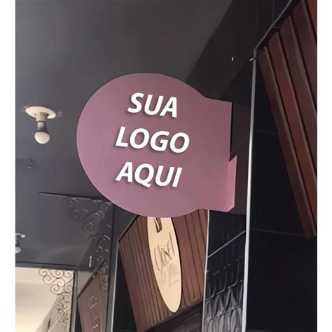 Placa Propaganda Personalizado De Parede Redondo Shopee Brasil