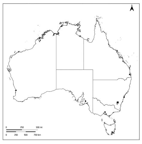 blank map  australia oceania outline map tool