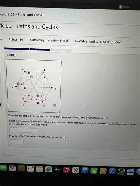 Solved (1 ﻿point)Consider the graph given above.'Use the | Chegg.com