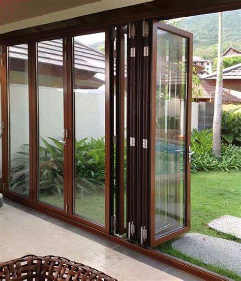 Anti Rusting Aluminum Frame Glass Door Waterproof With ISO9001 Certification