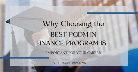 Why Choosing The Best Pgdm In Finance Program Is Important For Your Career Immindia Delhi Medium