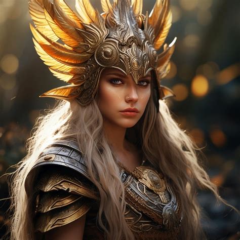 Premium AI Image | Valkyrie woman warrior