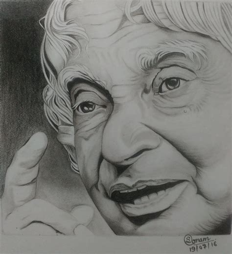 Apj Abdul Kalam Sketch Outline