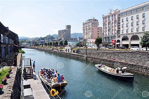 Canal Boat Cruise Along the Otaru Canal, Otaru, Japan Editorial ...