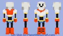 Papyrus Undertale Minecraft Skin