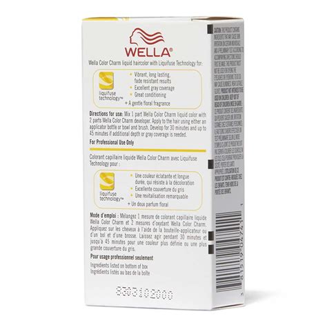 Wella Color Charm Permanent Liquid 10ng1070 Honey Beige Blonde