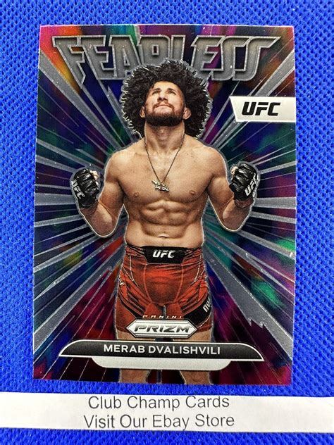 2023 21 Merab Dvalishvili Panini Prizm UFC Fearless Insert EBay