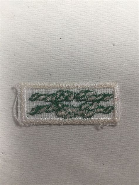 Scouters Training Award Sea Scout White Gauze Back Bsa Knot Patch Ebay