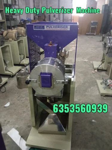 5 Hp Ms Heavy Duty Double Chember Food Pulverizer Machine Capacity 50 100 Kghr At Rs 42000 In