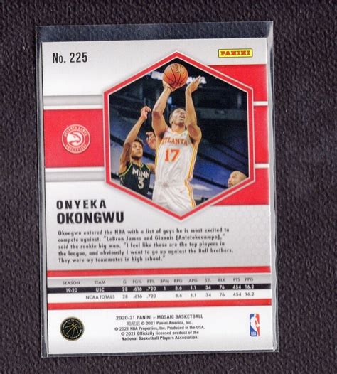 2020 21 Panini Mosaic 225 Onyeka Okongwu RC EBay