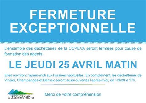 FERMETURE EXCEPTIONNELLE DES DÉCHETTERIES JEUDI 25 AVRIL 2024 Larringes