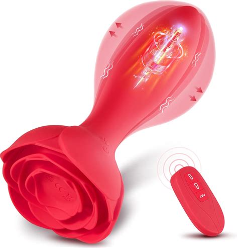 Amazon Inflatable Butt Plug Anal Toys Rose Vibrating Butt Plug Anal Sex Toys For Adults