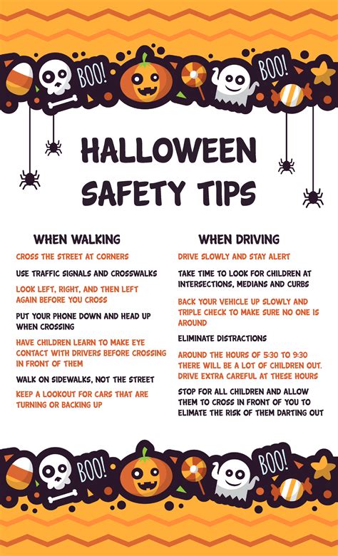 Printable Halloween Safety Tips