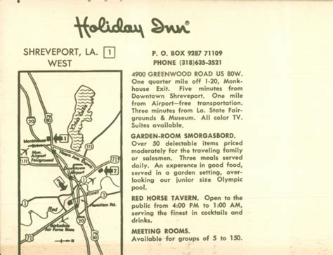 Holiday Inn Shreveport, LA Postcard