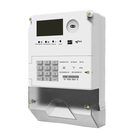 Three Phase Sts Keypad Smart Prepaid Meter Dlms Compliant