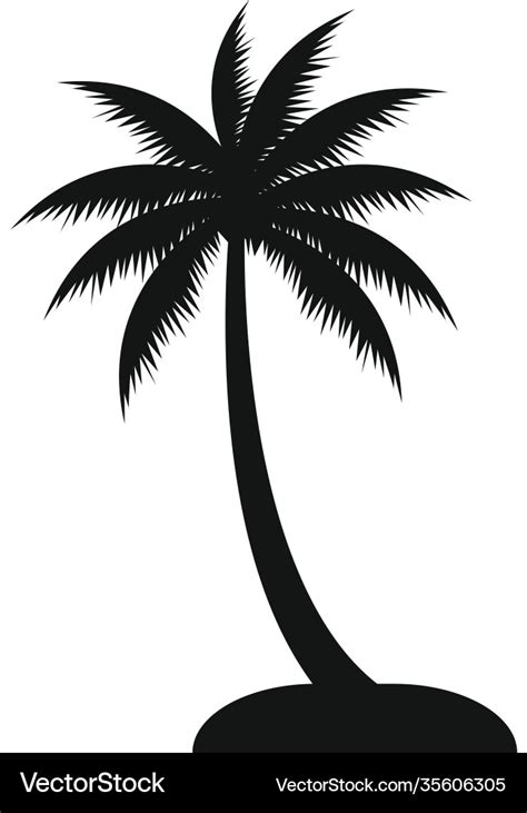 Coconut Tree Outline