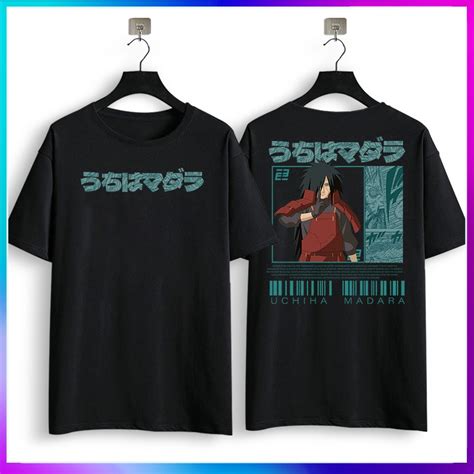 Special Offer Anime Shirt ETQT Naruto Uchiha Madara Lelaki Sejuk