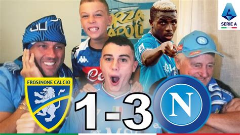 DIFENDIAMOLOFROSINONE 1 3 NAPOLI LIVE REACTION TIFOSI NAPOLETANI HD