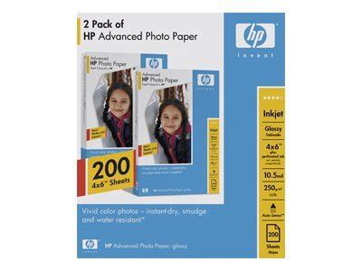 Hp Advanced Glossy Photo Paper Glossy Mil In X In