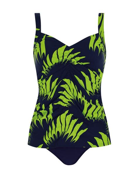 Sunflair Tankini Beach Basic Blue And Green Tankini Mit Softcups Und Verstellbaren Trägern