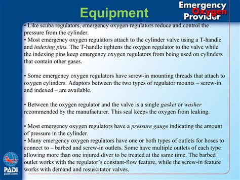 Padi Emergency Oxygen Provider Knowledge Review 5