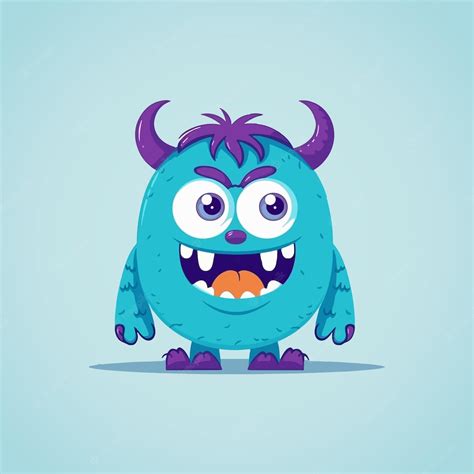 Premium Vector Cute Monster Cartoon Vector Illustration