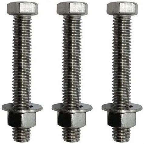 Titanium Hex Bolt And Nut Size 3 Inch Bolt Length At Rs 140 Piece